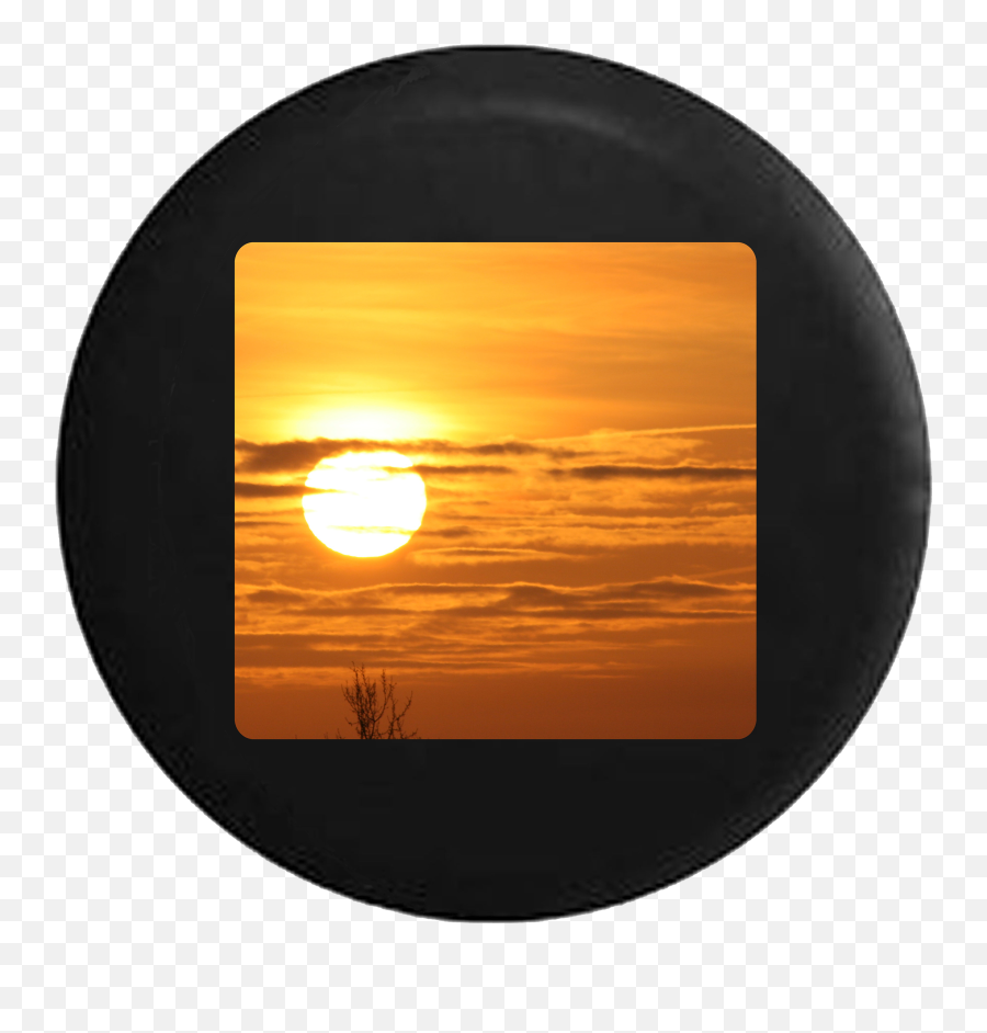 Sunrise Sunset Golden Sky And Clouds - Circle Png,Sunset Sky Png