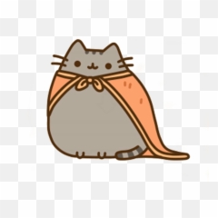 Pusheen Cat Superhero - Png