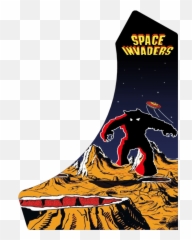 Bartop Arcade Retrogaming Modle Space Invaders - Space png