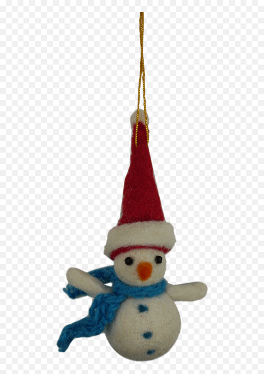 Snowman Handmade Christmas Decoration - Christmas Ornament Png,Christmas Decoration Png