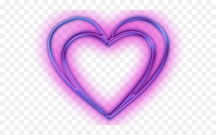 Download Heart Icons Neon - Purple Love Heart Snapchat Png Transparent Pink And Purple Heart,Snapchat Icons Png