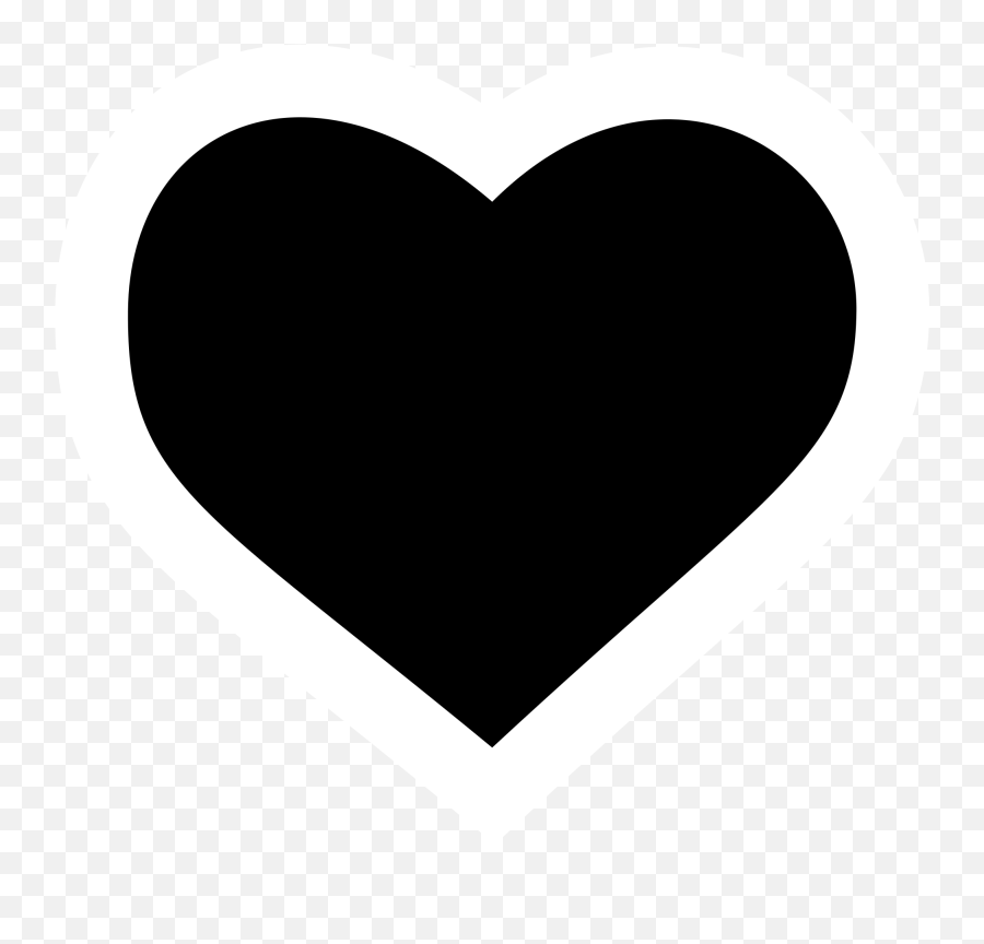 Heart Silhouette Clip Art - Heart Icon Png,Hear Png