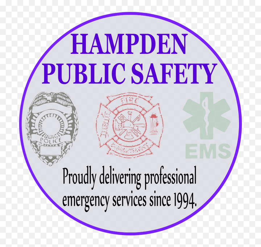 Public Safety - Town Of Hampden Maine Circle Png,Police Png