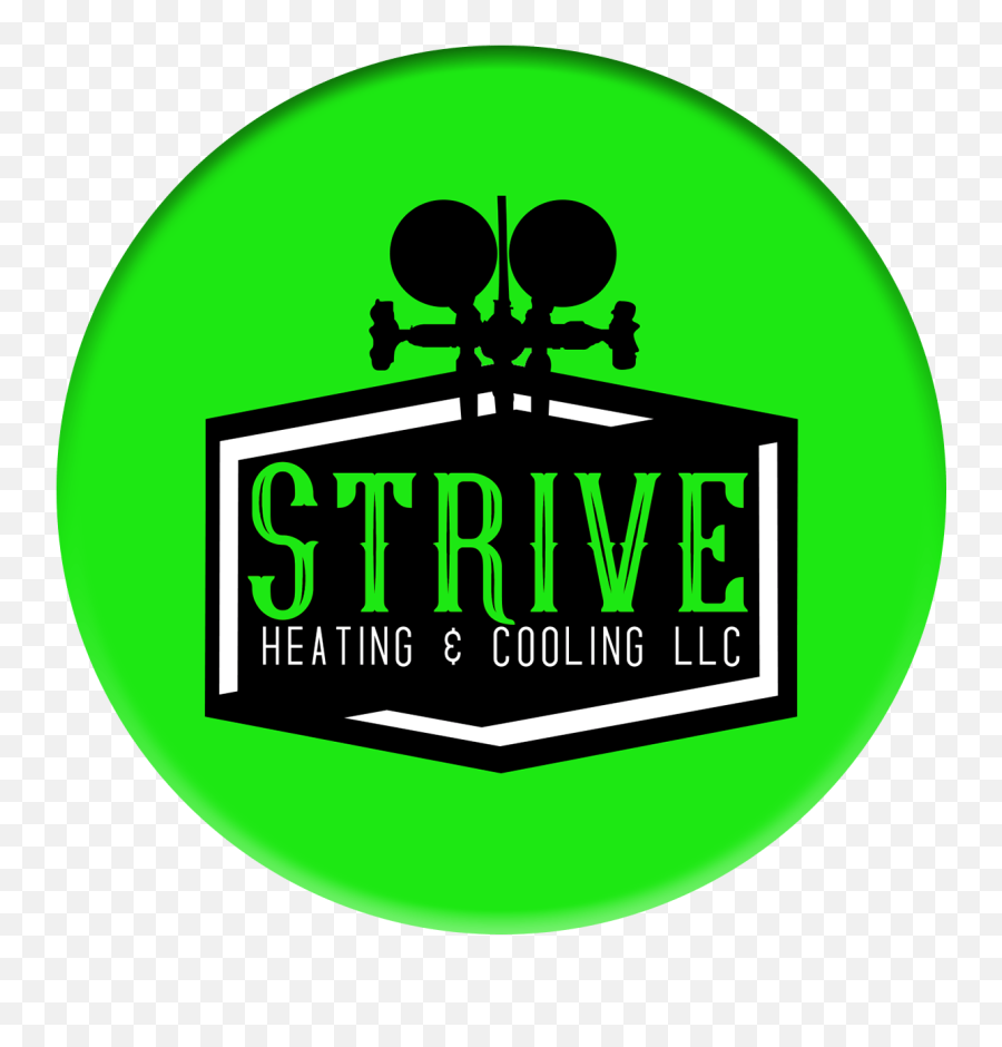 Strive Heating And Cooling York County Service Areas In - Emblem Png,Green Circle Logo