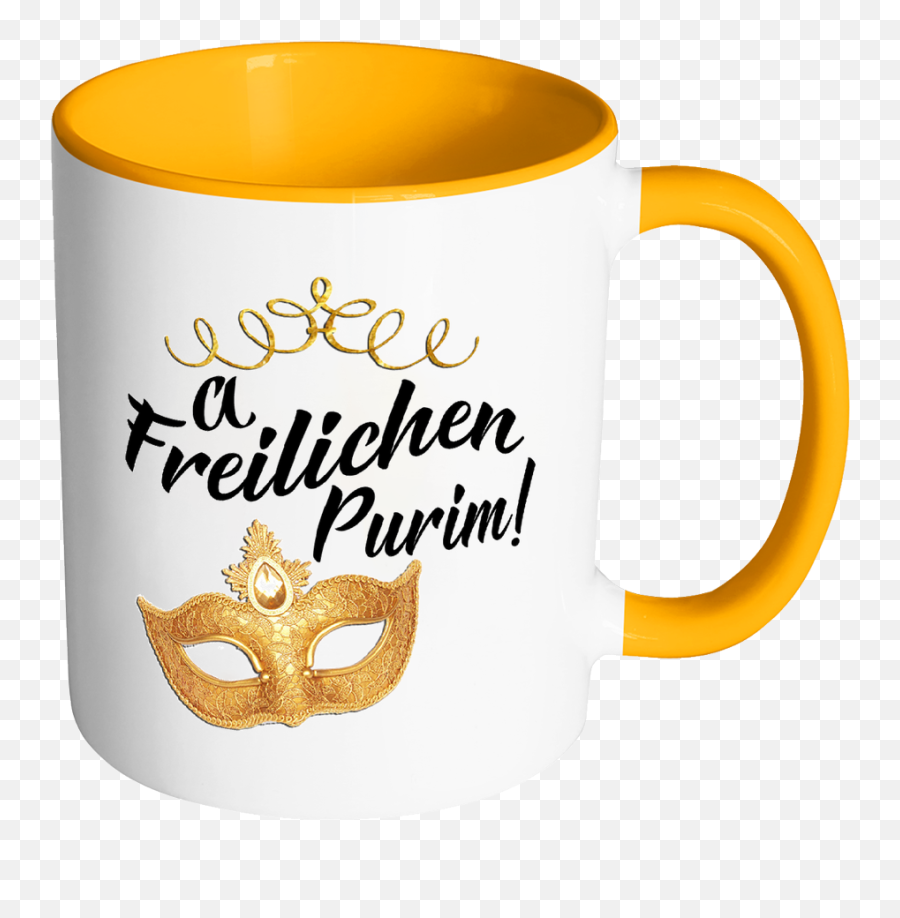 Download Purim Png - A Freilechen Purim Coffee Cup Mug With Design Png,Coffee Cup Transparent Background