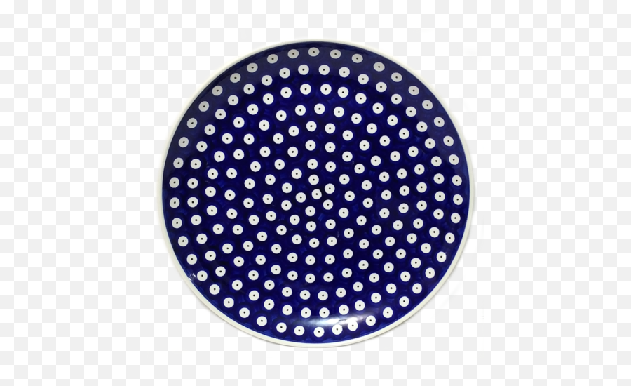 11dinner Plate In Polka Dot Pattern - Zegar Cienny Ceramika Bolesawiec Png,Polka Dot Pattern Png