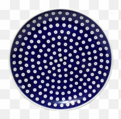 11dinner Plate Polka Dot Pattern - Zegar cienny Ceramika Bolesawiec png