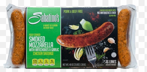 Sabatinou0027s Sausage Chicken Garlic Pork Free 24 Oz U2022 Thirstyrun - Cervelat Png,Sausage Png