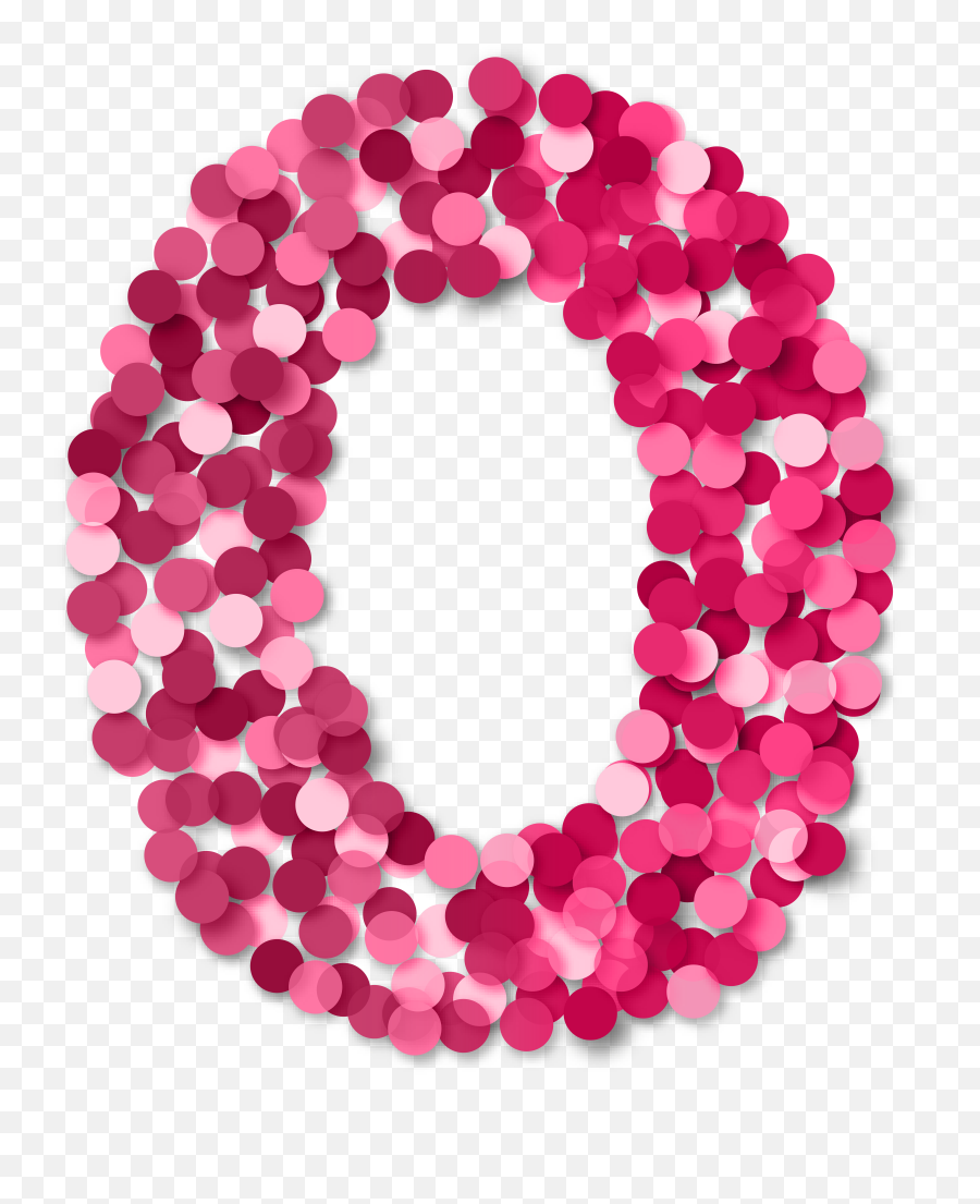 Zero 0 Number Pink Png Clip Art