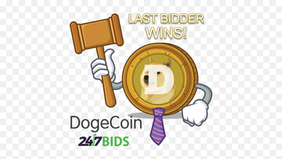 Popular Cryptocurrency Auction Website - Illustration Png,Dogecoin Png