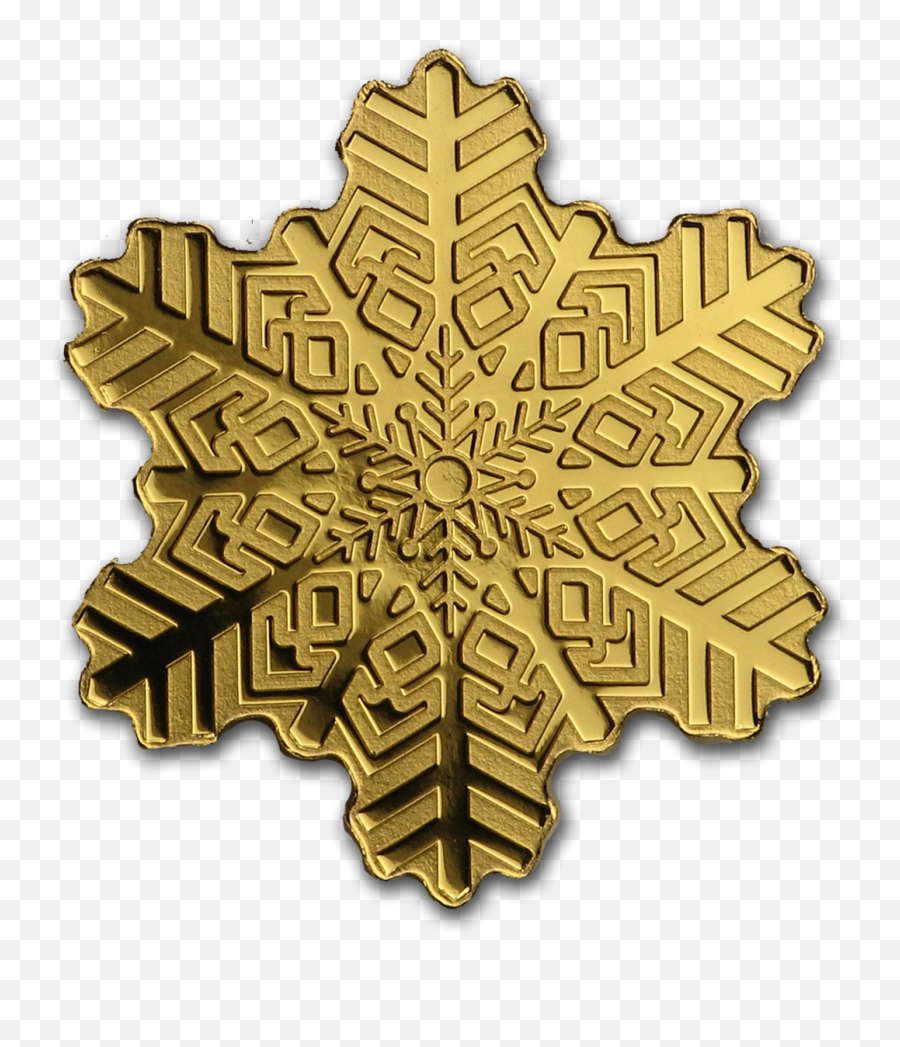 Cook Islands Gram Gold Golden - Decorative Png,Gold Snowflakes Png