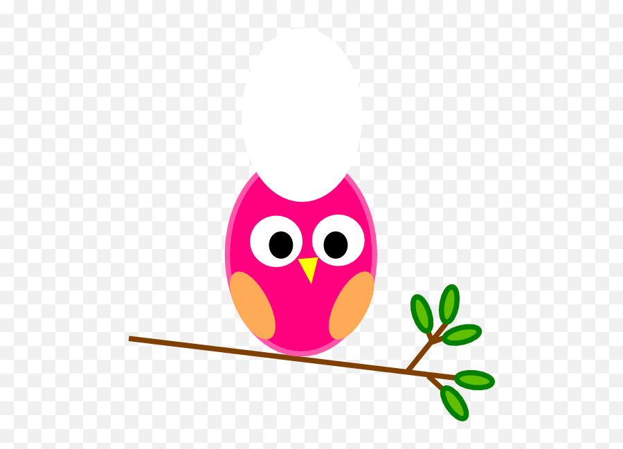 Use Pink Owl Icon Png - Owl On Branch Clip Art,Ovo Owl Png