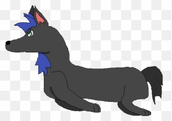 Super Saiyan Blue Hair Png - Blue Hair Tipped Wolf Cartoon Animal Figure,Wolf Cartoon Png
