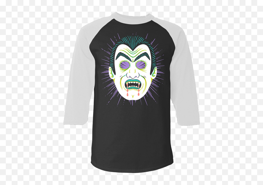 Gerard Way Vampire Mask Raglan - Long Sleeve Png,Gerard Way Png