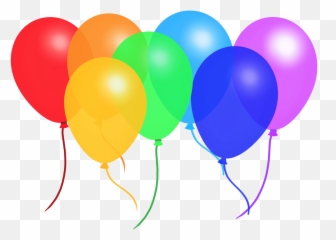 Balloon Clipart - Rainbow Coloured Balloons Png,Colors Png