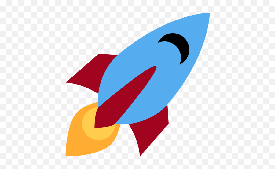 Rocket Emoji Icon Of Flat Style - Space Rocket Icon Png,Rocket Icon Png