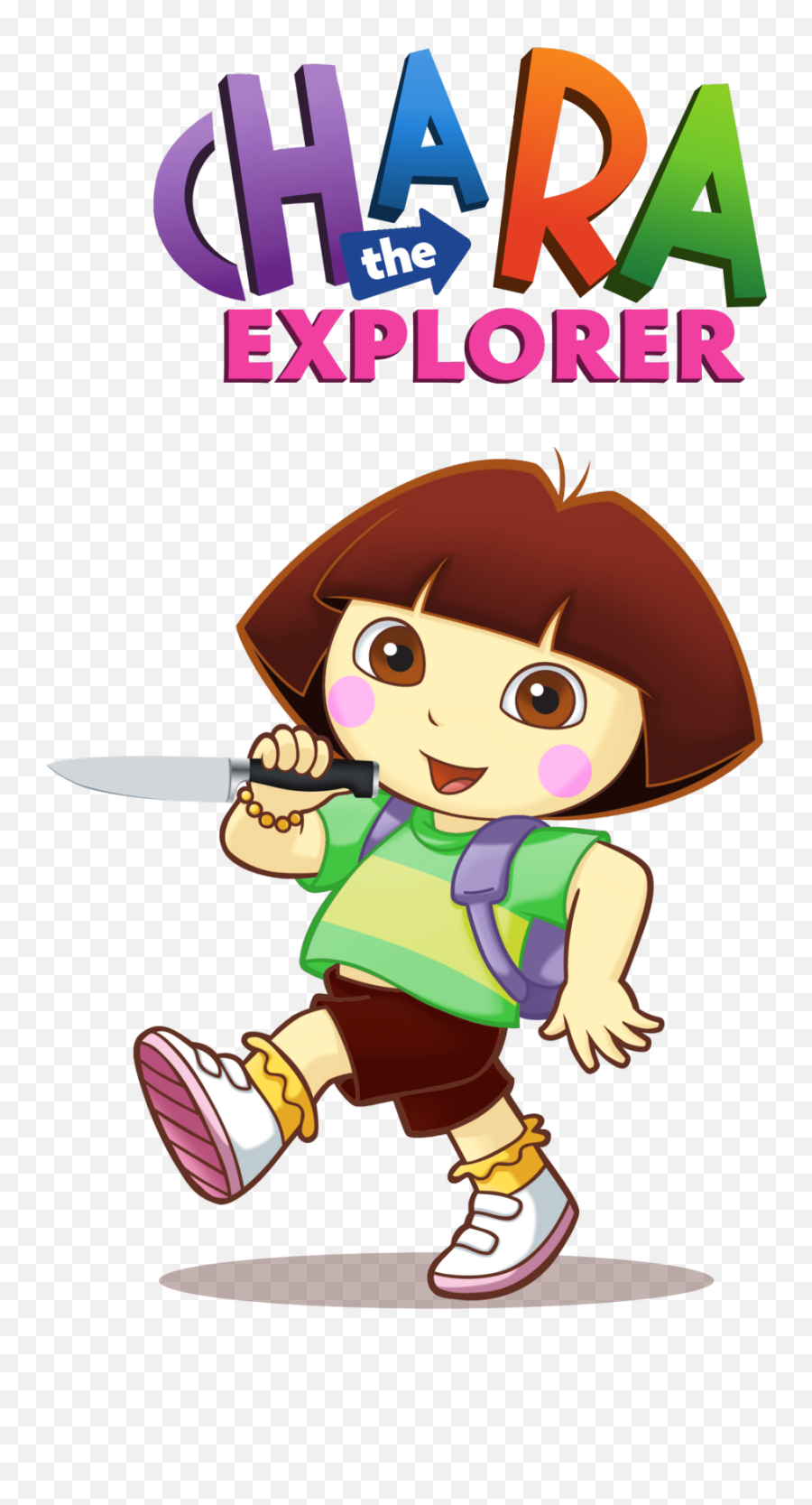 Undertale Chara The Explorer Clipart - Dora The Explorer Letters Png,Chara Png