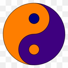 Orangblue Ying Yang Clip Art - Vector Clip Art Clip Art Png,Orang Png