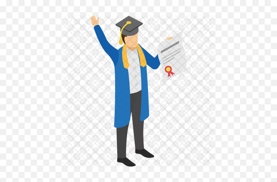 Degree Holder Icon Of Isometric Style - Graduation Png,Degree Png