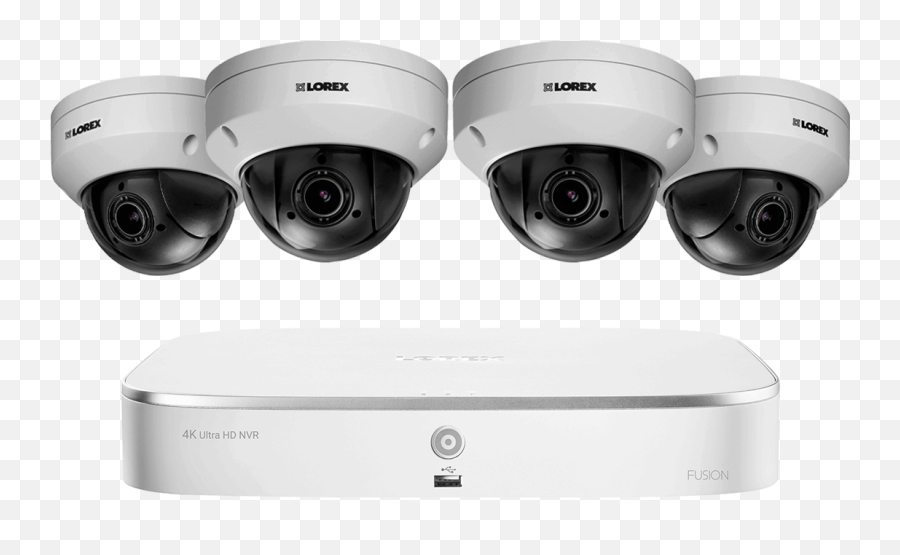 Surveillance System With 8 Channel Nvr And 4 Pan - Tiltzoom Outoor Metal Camera 4x Optical Zoom Surveillance Camera Png,Dropcam Icon