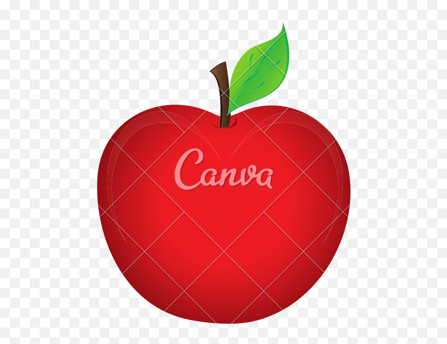 Apple Fruit Icon Vector Illustration - Red Clipart Apple Png,Apple Logo Vector