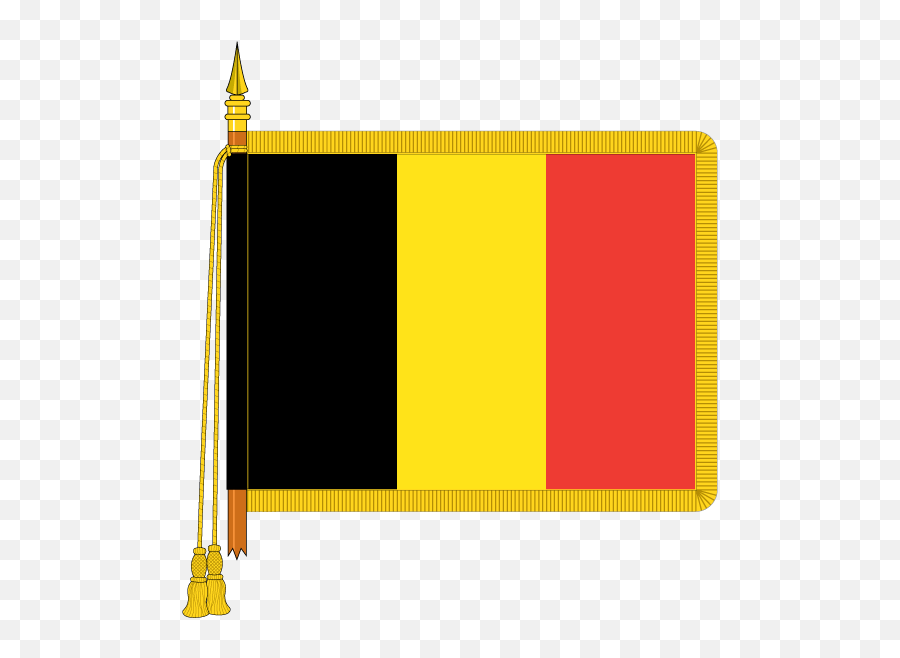 Buy Ceremonial Belgium Flag Online - Union Jack With Gold Fringe Png,Belgium Flag Png