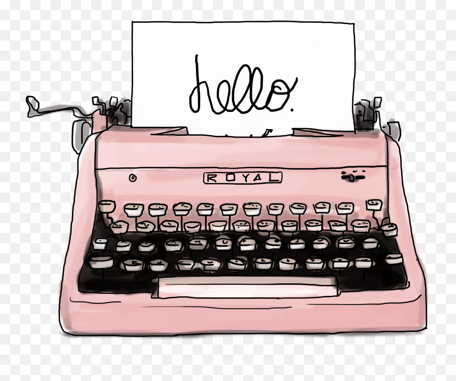 Typewriter Png Image Hd All - Maquina De Escribir Dibujo,Writing Png