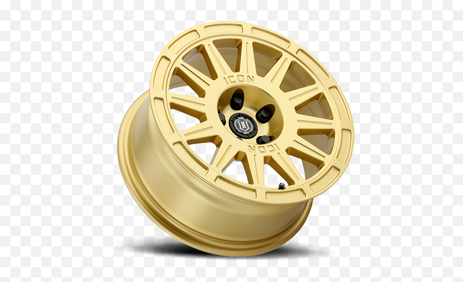 15x7 Icon Alloy Ricochet Gloss Gold - Rim Png,Icon Jeep Rebound Wheels