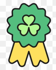 St Patricks Day Badge Clover Irish Ireland Free Icon - Drawing png