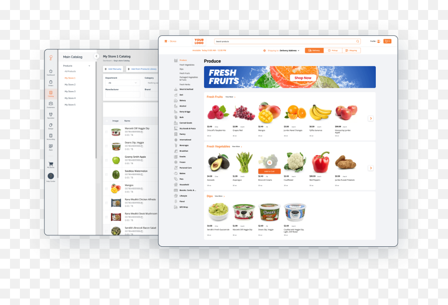 Localexpress Homepage - Food Ecommerce Platform Local Express Vertical Png,Food Market Icon