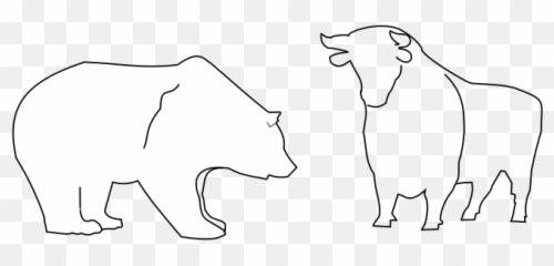 Bull And Bear Svg Clip Arts Download - Animal Figure png