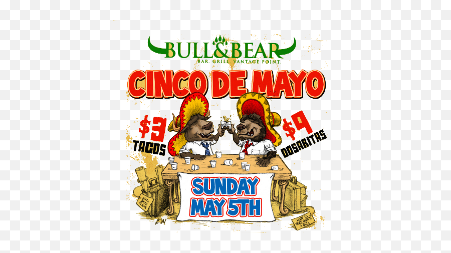 Tickets For Cinco De Mayo U0026 Derby Days - Bull And Bear Chicago Png,Cinco De Mayo Png