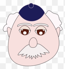 Old Man White Mustache Clipart I2clipart - Royalty Free png