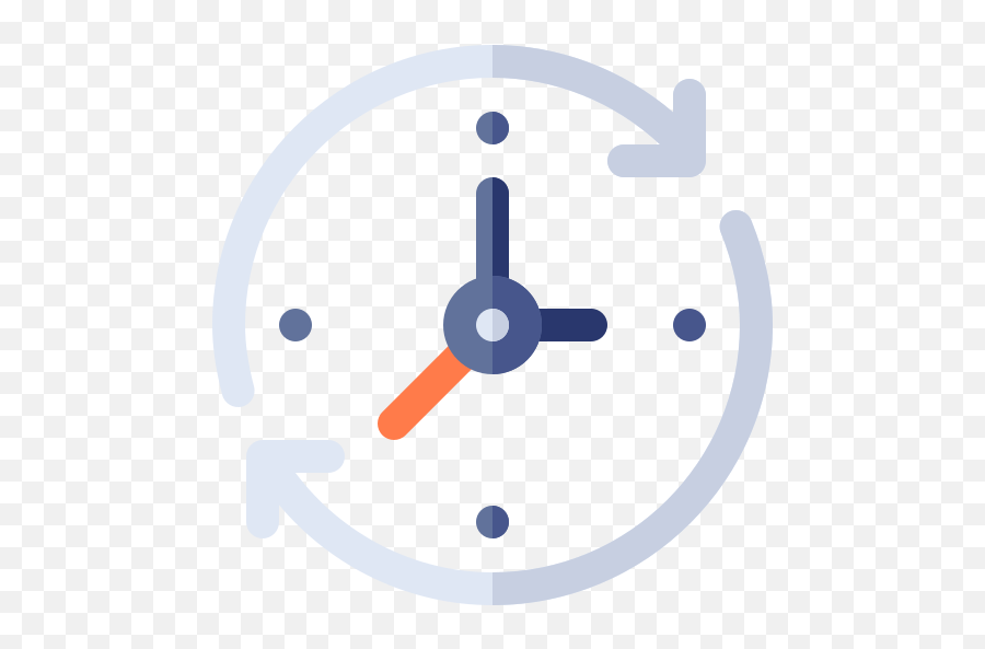 Clock - Free Interface Icons Dot Png,Flat Clock Icon