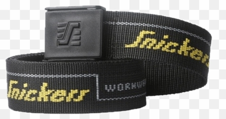Snickers Logo Belt - Mens Worwear Web Work With Metal Black Buckle 9004 png