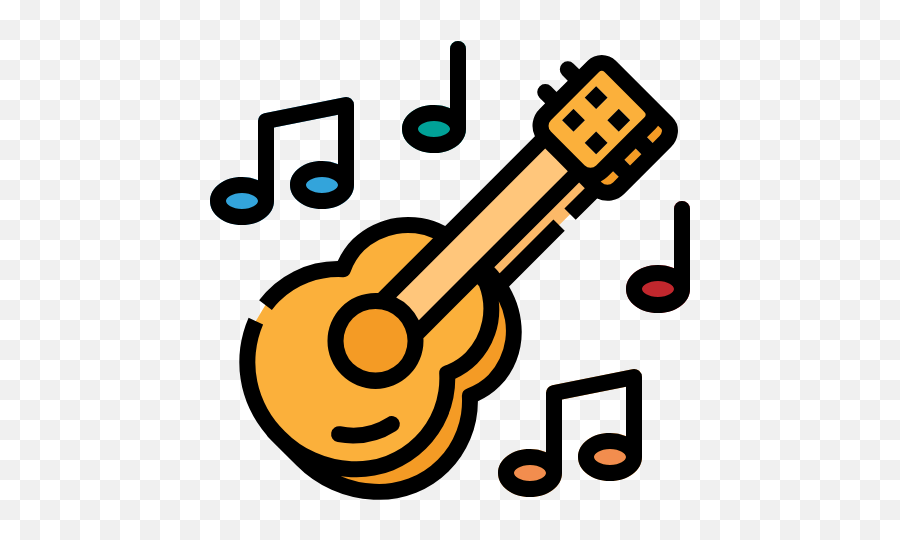 Guitar Music Play Folk Hobbies Icons - Icone Voz E Violão Png,Hobbies Icon Png