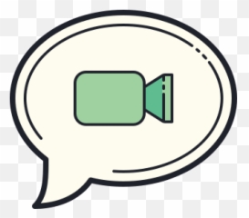 Video Message Icon In Color Hand Drawn Style - Facetime Icon Cute png
