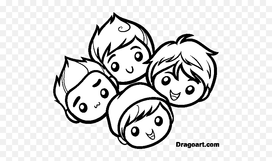 Free Big Time Rush Coloring Pages - Dibujos De Big Time Rush Png,Big Time Rush Logo