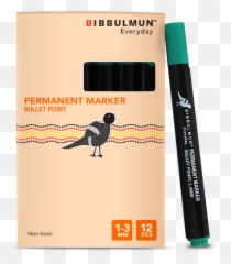 Bibbulmun - Permanent Marker Bullet Point 12pack Green Black Cat Png,Bullet Point Png