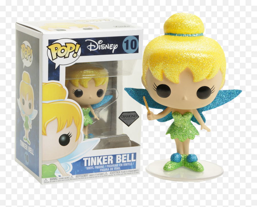 Tinkerbell - Disney Pop Vinyl Figure Tinker Bell Diamond Pop Png,Tinkerbell Transparent