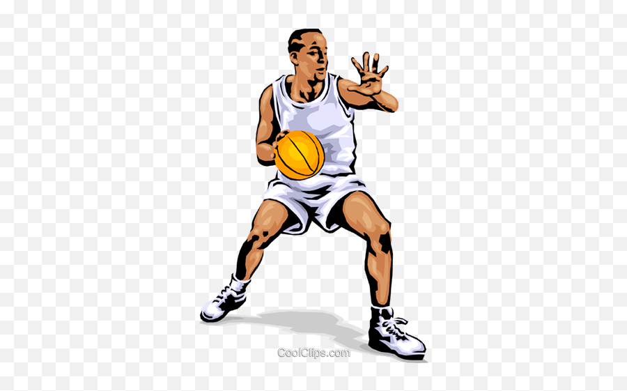 Basketball Player Dribbling Ball Royalty Free Vector Clip - Bola Jogador De Basquete Png,Basketball Players Png