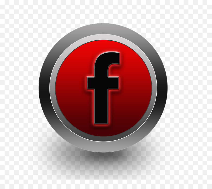 Transparent Red Facebook Icon Png Image - Cross,Facebook Icon Transparent Png