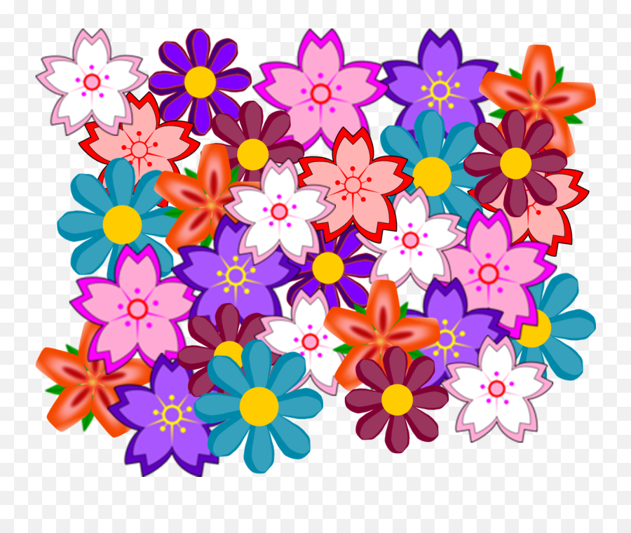 Flower Collage Free Images - Vector Clip Art Png,Collage Png