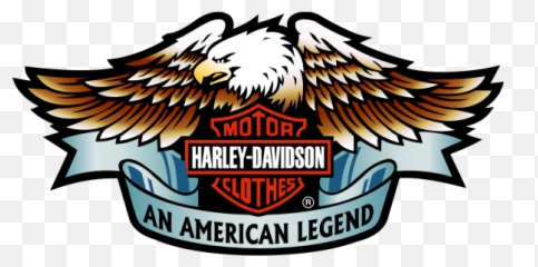 Pin Harley Davidson Logo Fathead - With Eagle Svg png