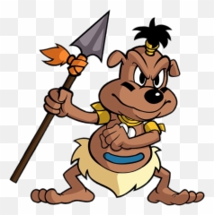 Ducktales Character With Spear Png Image