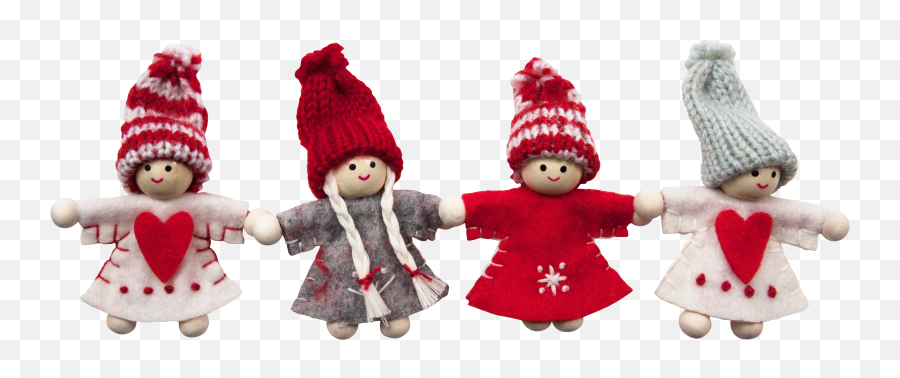 Download Four Cute Christmas Dolls Png Image For Free - Family Happy Christmas Wishes,Cute Pngs