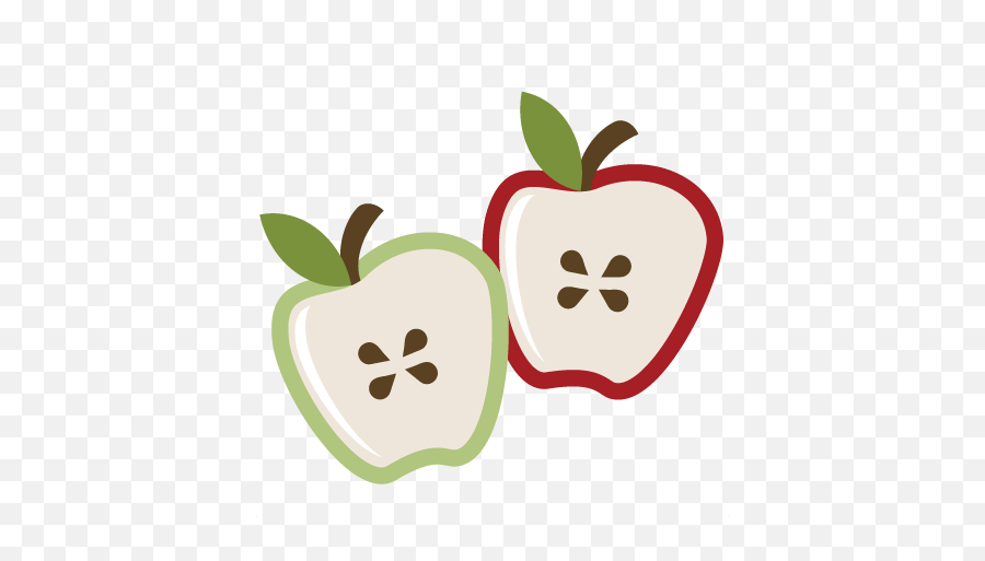 Sliced Apples Svg Files For Scrapbooking Apple Cut File - Slice Apple Clipart Png,Apples Png