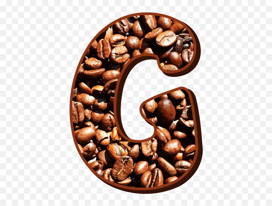 Coffee Beans Typography G Free Svg - Jamaican Blue Mountain Coffee Png,Coffee Bean Vector Png