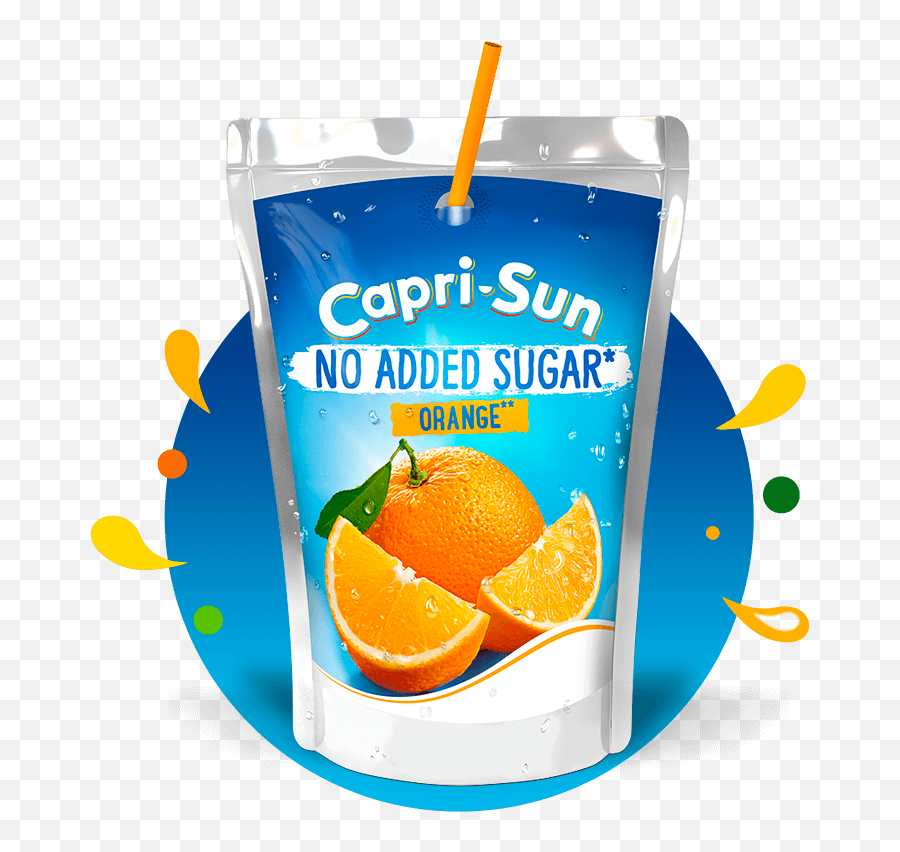 No Added Sugar Fruit Juice Drinks 200ml Pouch Capri - Capri Sun Sugar Free Png,Sugar Transparent Background