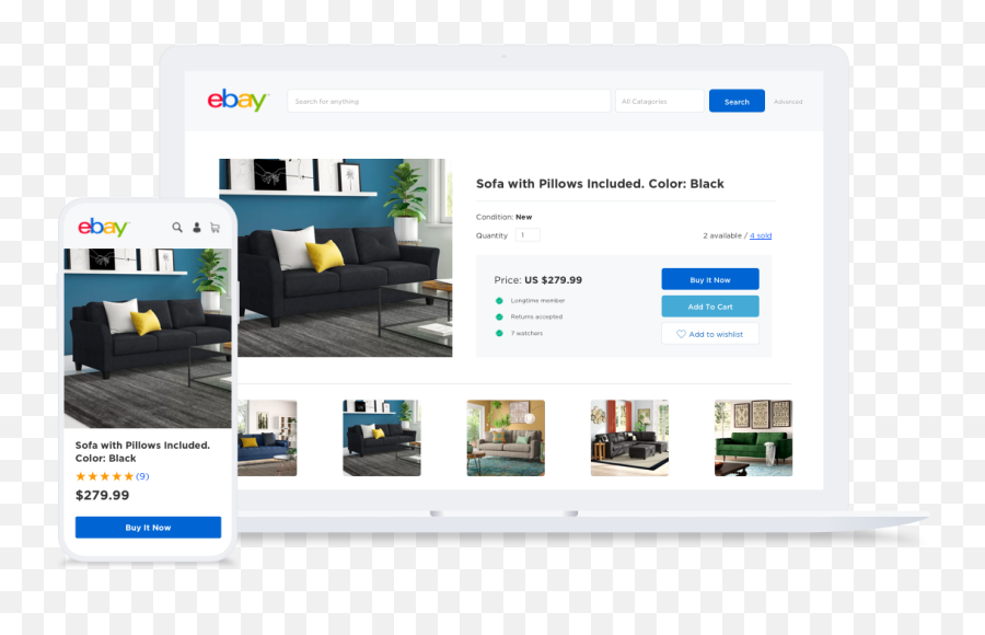 Connect Ebay With Your Online Store Bigcommerce - Web Page Png,Ebay Png